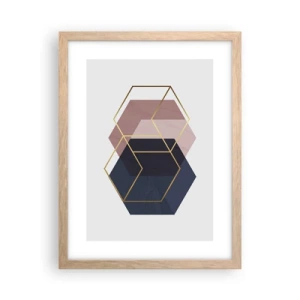 Poster în ramă de stejar deschis - Puterea simplității - 30x40 cm