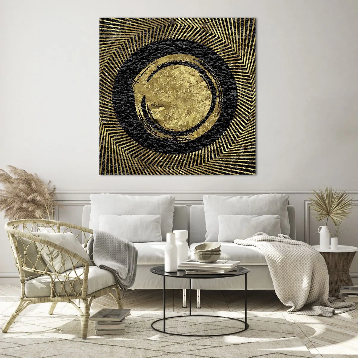 Tablou pe sticlă - Compoziție glamour - 50x50 cm