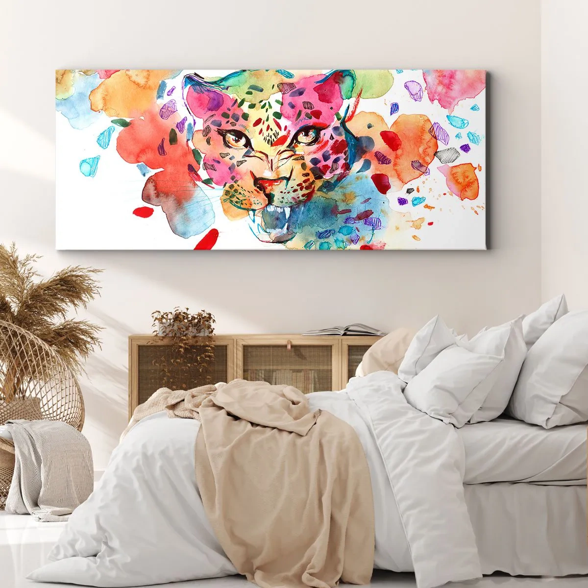 Tablou pe pânză - Frumoasa și bestia - 90x30 cm