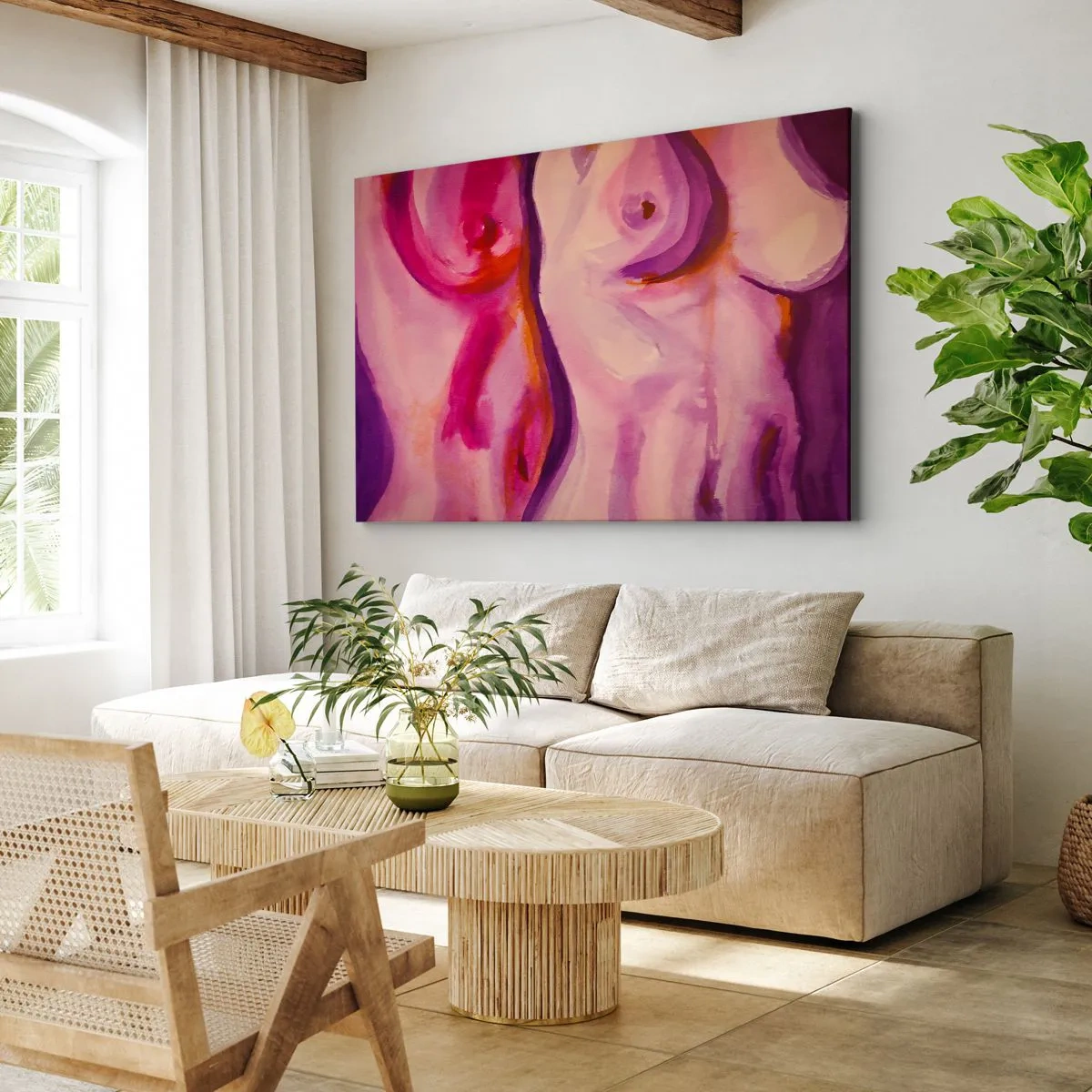Tablou pe pânză - Oda feminității - 70x50 cm