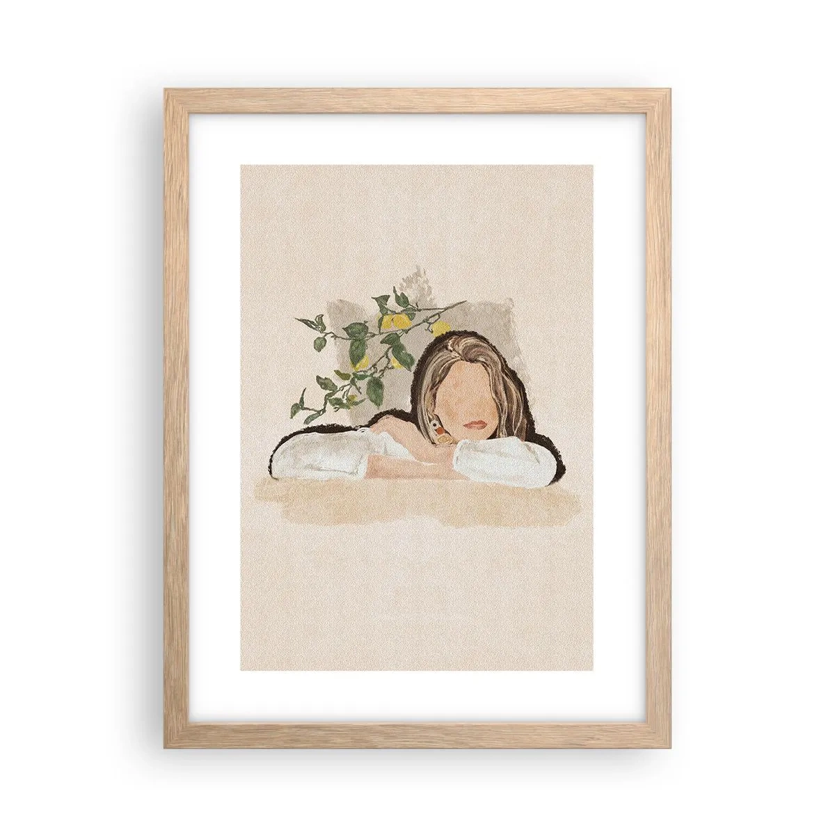 Poster în ramă de stejar deschis - Frumusețea sudului - 30x40 cm