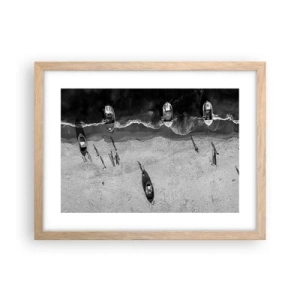 Poster în ramă de stejar deschis - Tot pe țărm... - 40x30 cm
