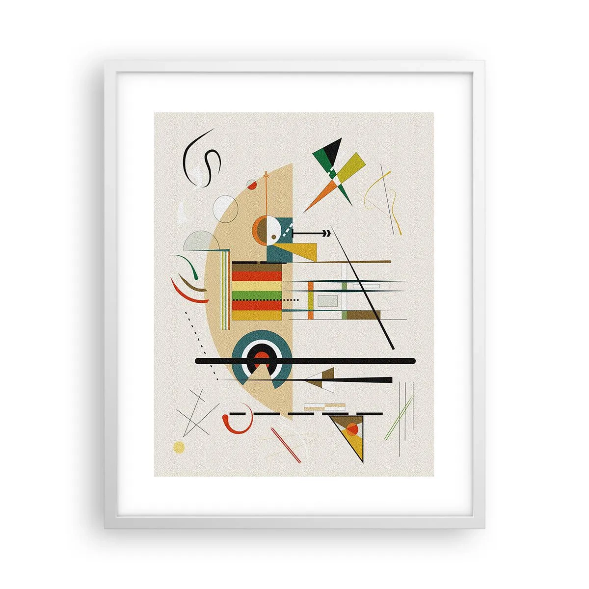 Poster în ramă albă - Și lumea râde - 40x50 cm