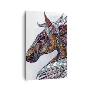 Tablou pe pânză - Armăsarul războinicului celtic - 80x120 cm