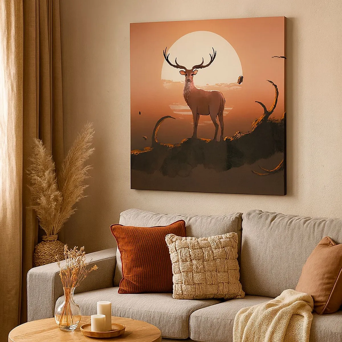 Tablou pe pânză - Această noapte este diferită de oricare alta - 30x30 cm