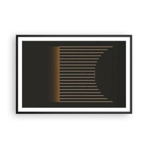 Poster în ramă neagră - Explorați întunericul - 91x61 cm