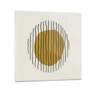 Tablou pe sticlă - Abstracție tremurândă de căldură - 30x30 cm