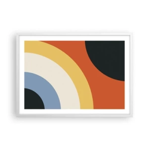 Poster în ramă albă - Spre sine - 70x50 cm