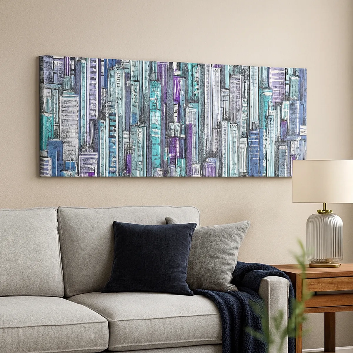 Tablou pe pânză - Albastru din cer - 30x30 cm