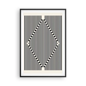 Poster în ramă neagră - Iluzie geometrică - 61x91 cm