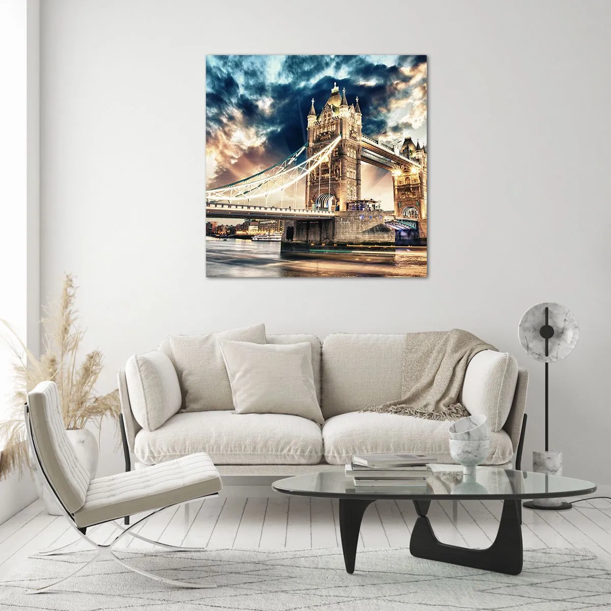 Tablou pe sticlă - Un monument al imperiului victorian - 30x30 cm