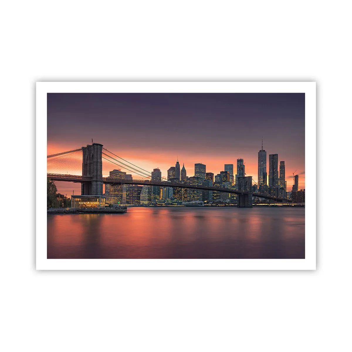 Poster - Scufundate în tăcerea liliachie - 91x61 cm