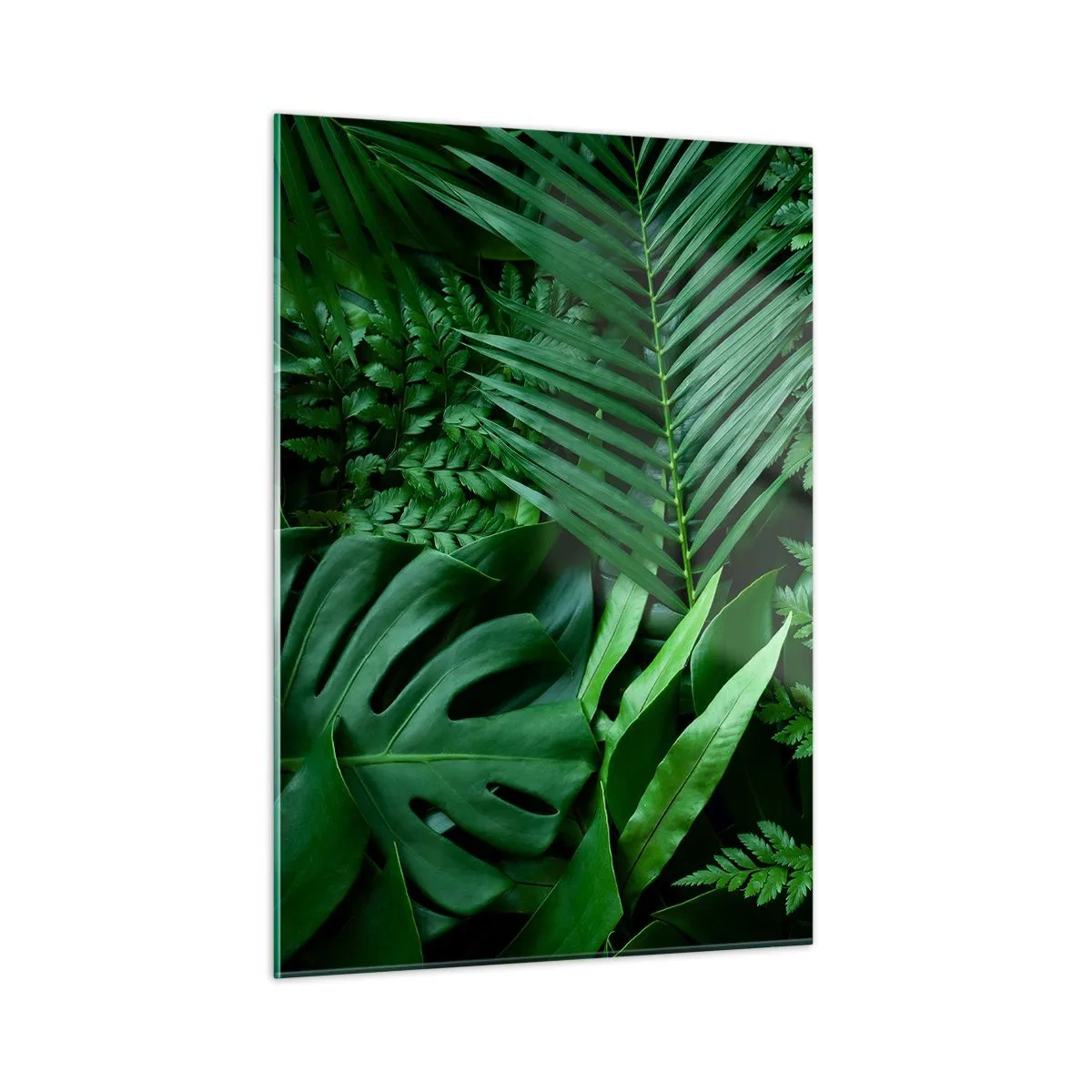 Tablou pe sticlă - Înfășurate în verde - 50x70 cm
