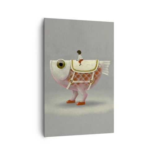 Tablou pe pânză - Călărețul Pescărel - 80x120 cm