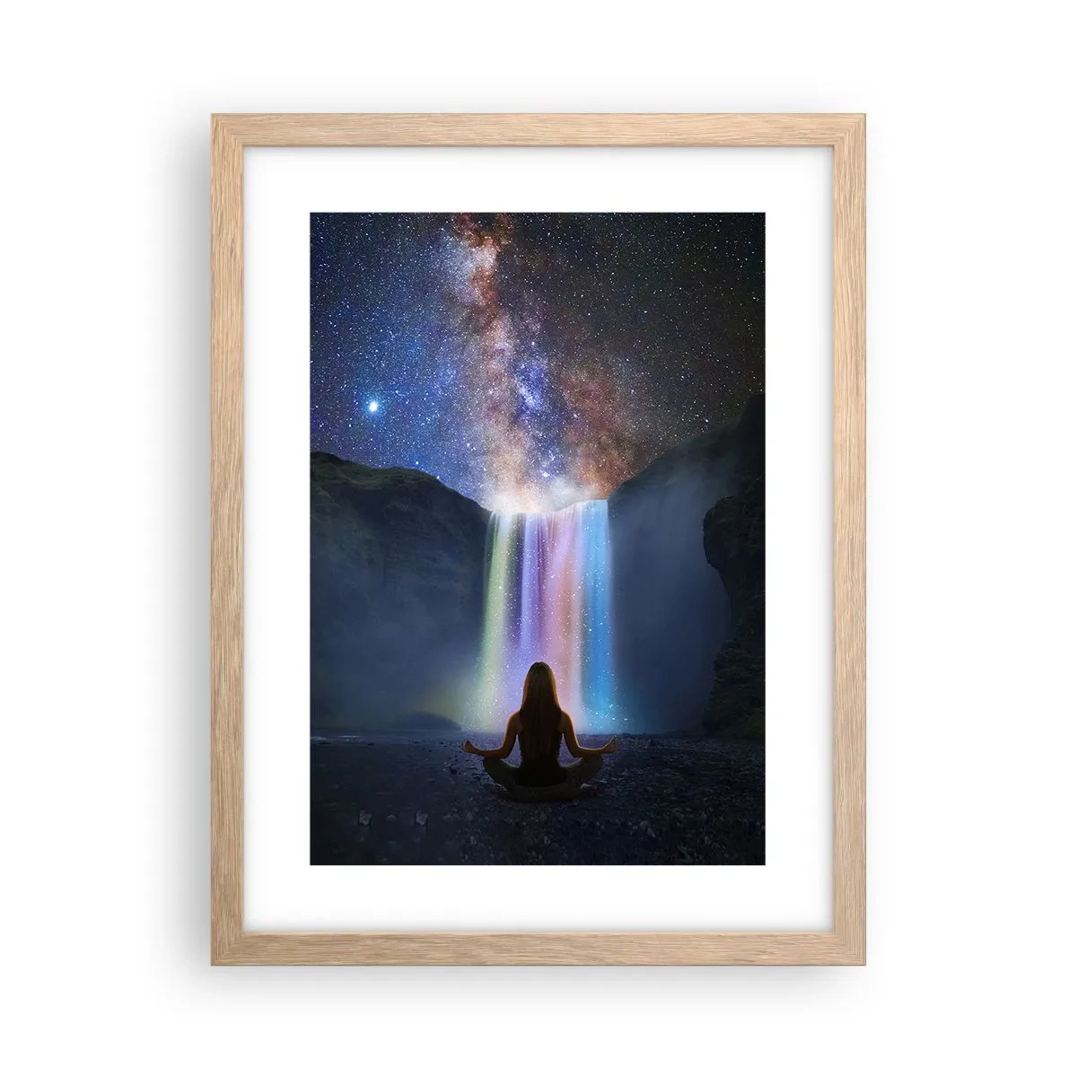 Poster în ramă de stejar deschis - Armonie absolută - 30x40 cm