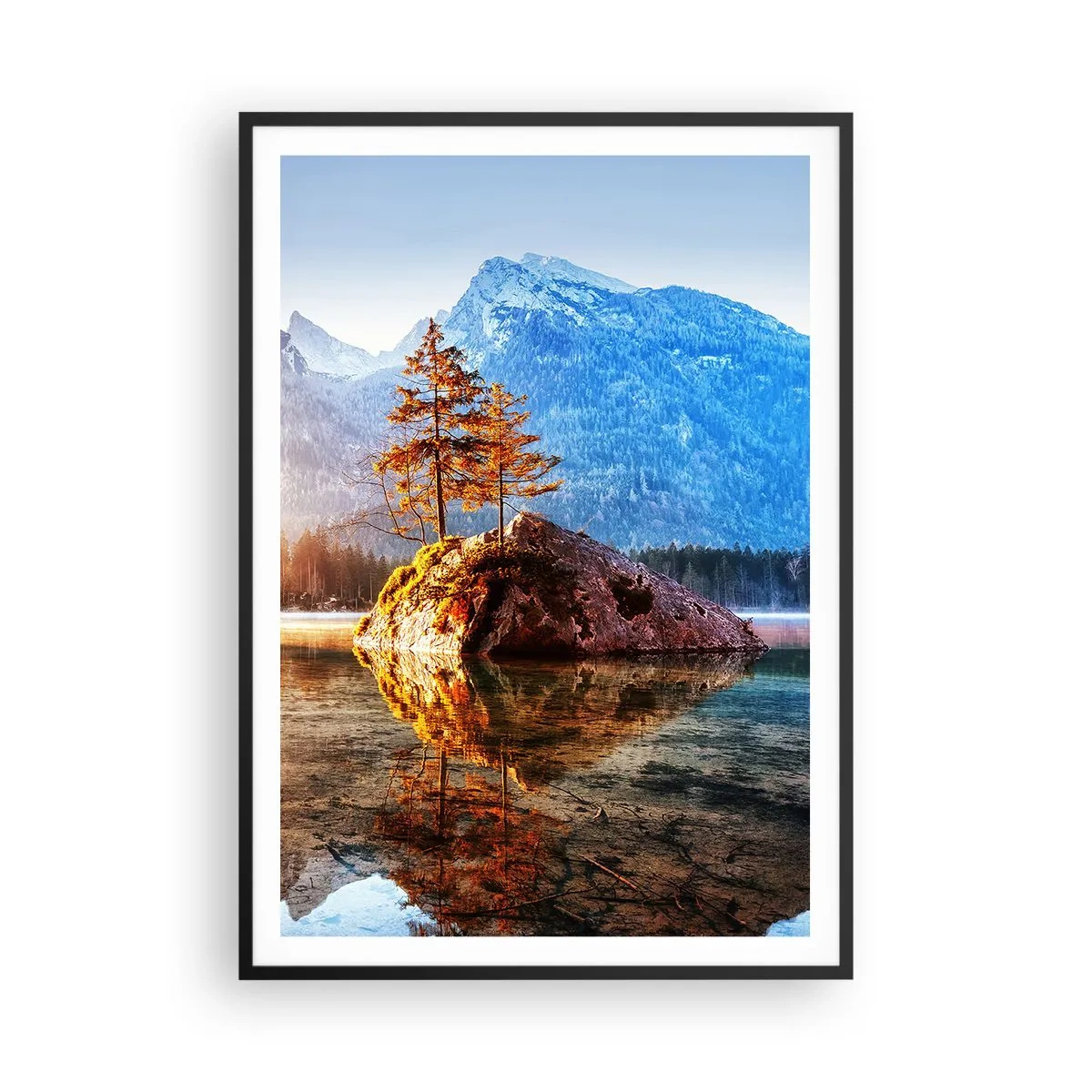 Poster în ramă neagră - Natura într-o nouă lumină - 70x100 cm