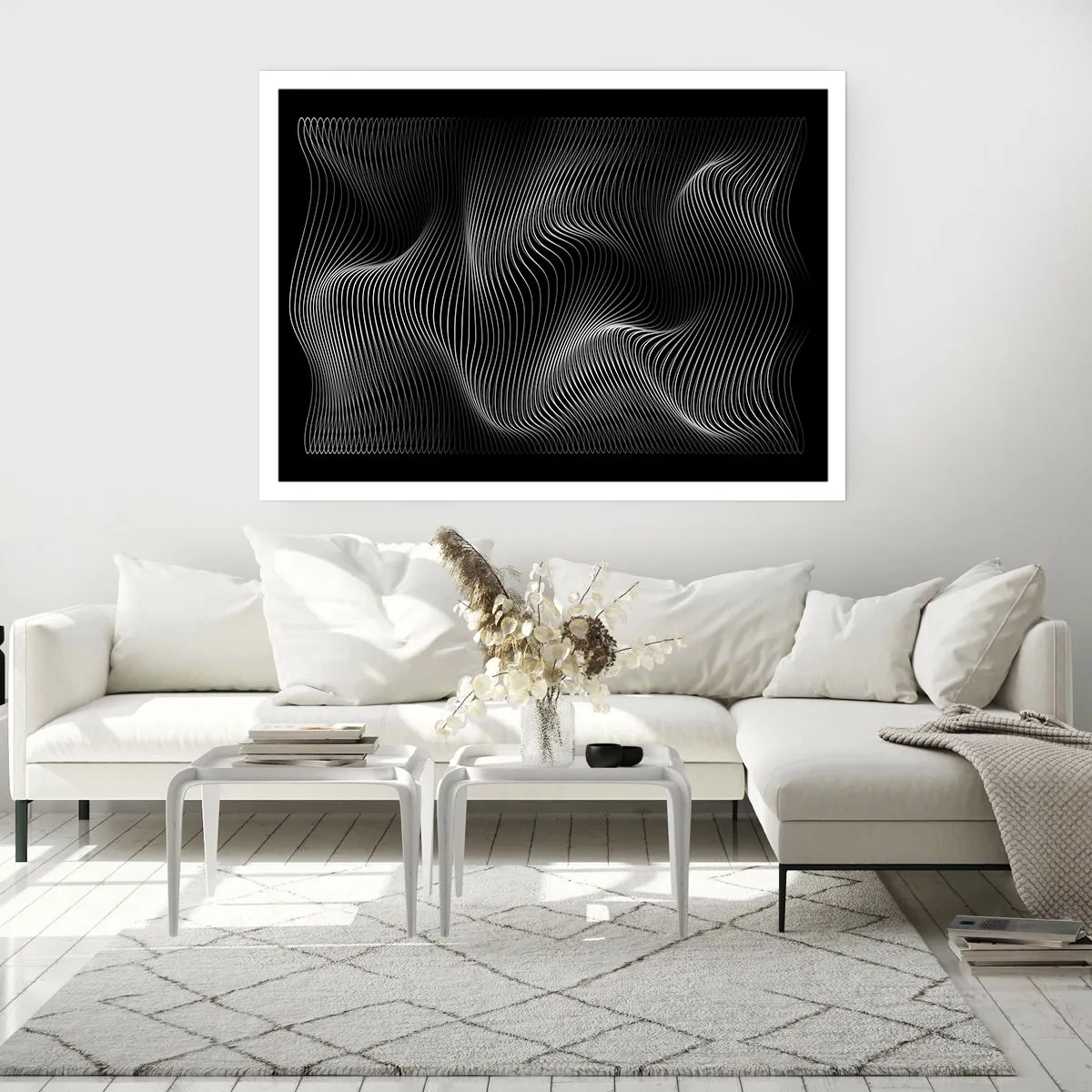 Poster - Dansul luminii în spațiu - 100x70 cm