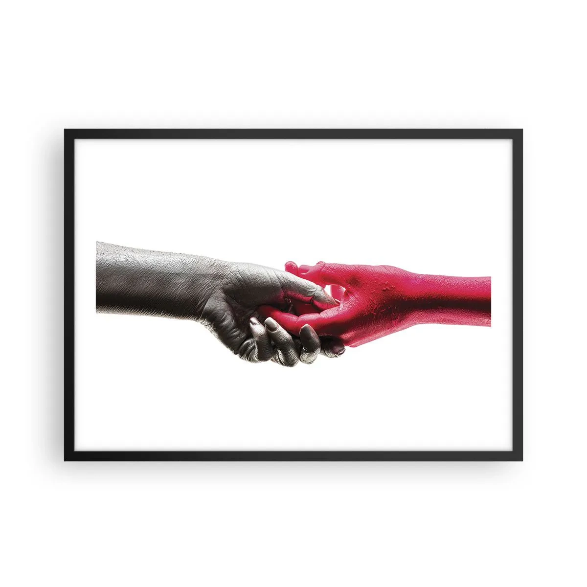 Poster în ramă neagră - Împreună, deși diferiți - 70x50 cm