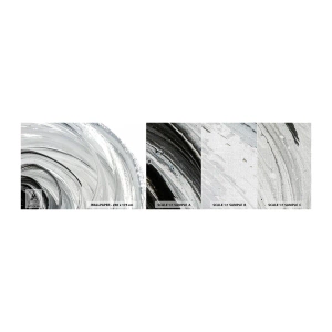 Mostră tapet Premium Canvas - Compoziție orbitală - Minimalist, Bucată, A picta - 100x30 cm