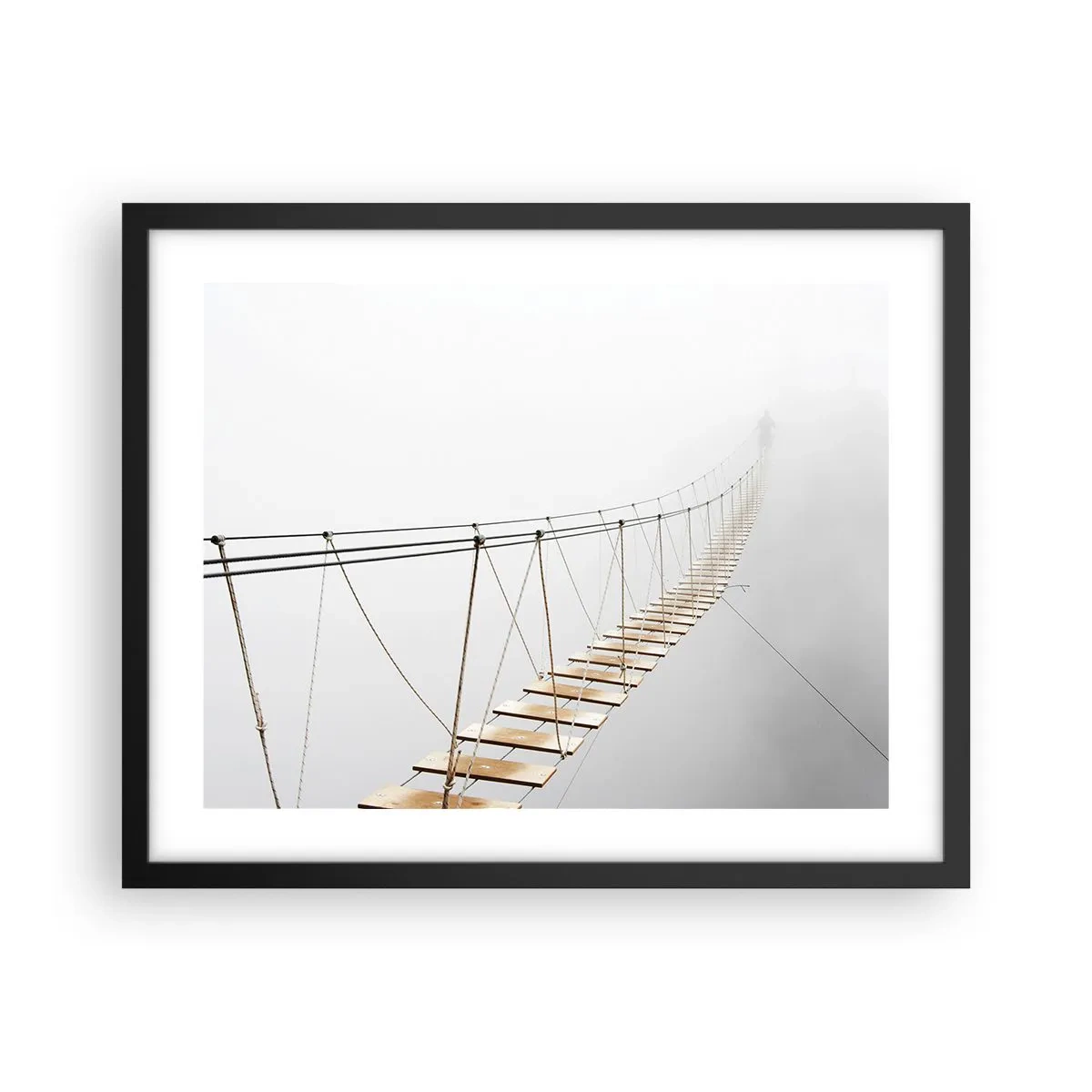 Poster în ramă neagră - Unde te va duce? - 50x40 cm