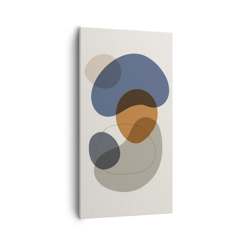 Tablou pe pânză - Picături de culoare - 55x100 cm