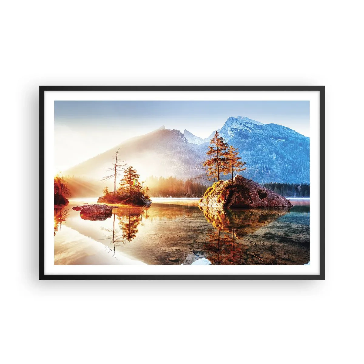 Poster în ramă neagră - Natura într-o nouă lumină - 91x61 cm