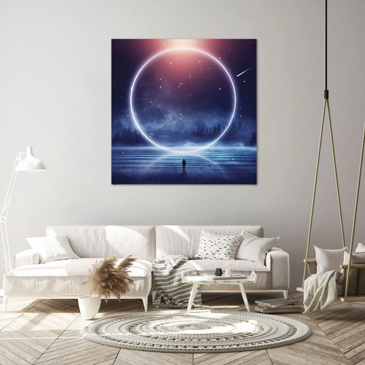 Tablou pe pânză - Ei sunt deja aici... - 40x40 cm