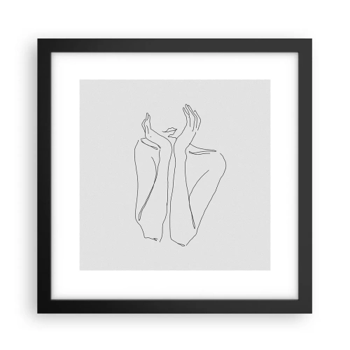 Poster în ramă neagră - La ce visează fetele - 30x30 cm