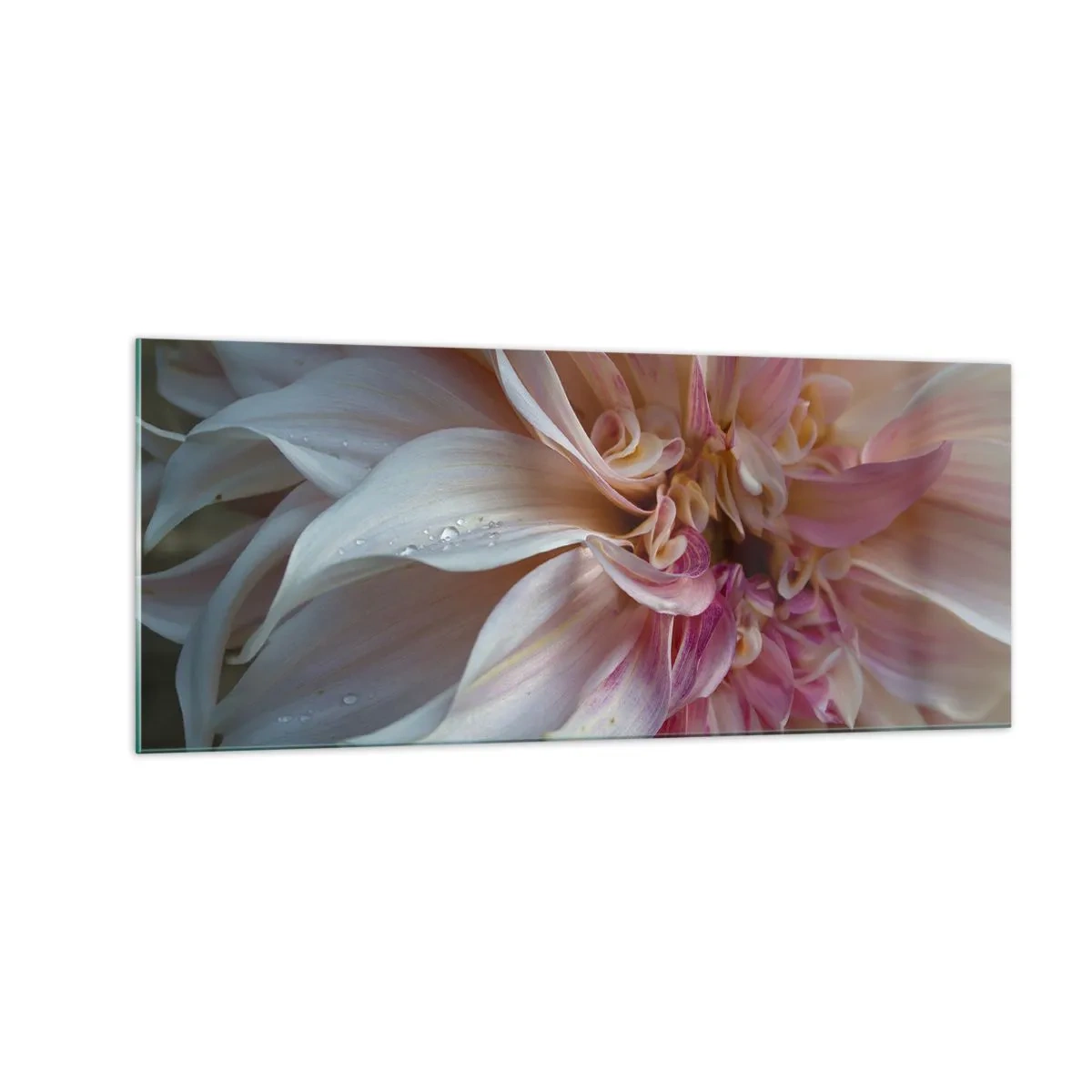 Tablou pe sticlă - Prospețime înfloritoare - 100x40 cm