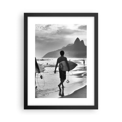 Poster în ramă neagră - Samba pentru un val - 30x40 cm
