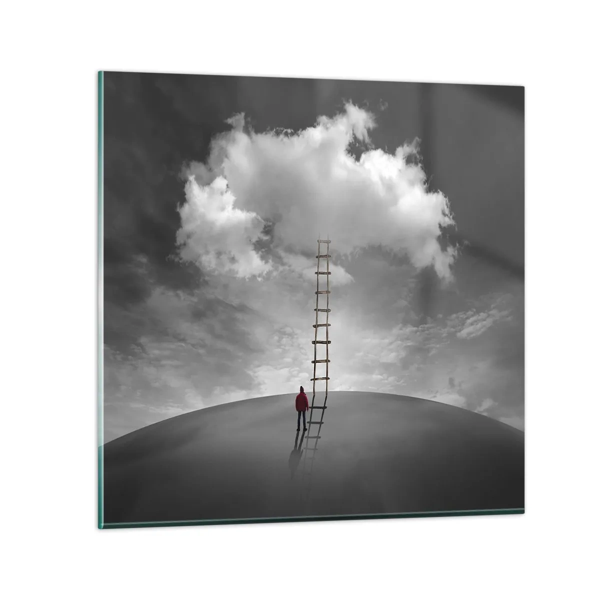 Tablou pe sticlă - Orice este posibil - 60x60 cm