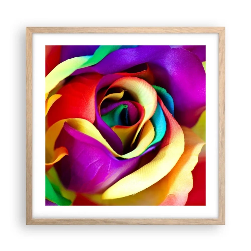 Poster în ramă de stejar deschis - Acest lucru este imposibil - 50x50 cm