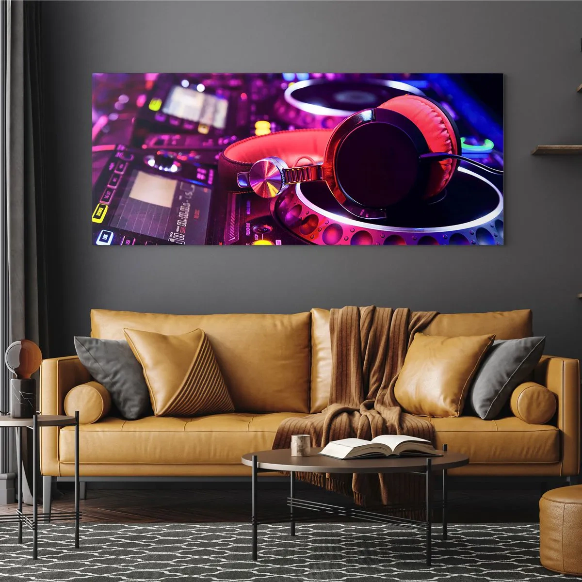 Tablou pe sticlă - Înainte de a începe distracția - 100x40 cm