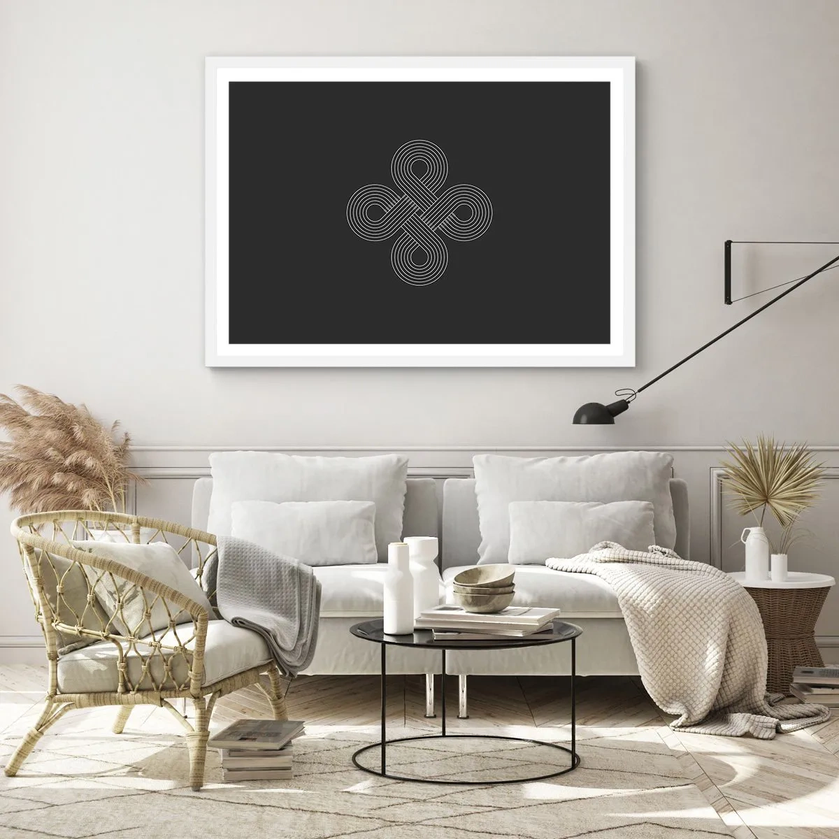 Poster în ramă albă - În spirit celtic - 91x61 cm