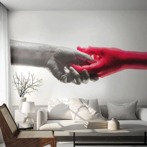 Tapet Autoadeziv Deluxe Sticker - Împreună, deși diferiți - Mâinile omului, Mână, Abstracția - 400x280 cm