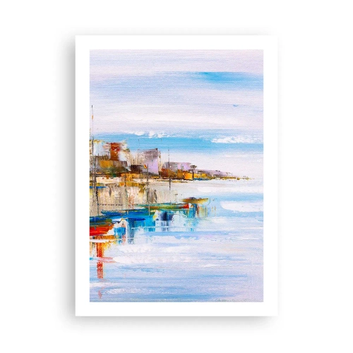 Poster - Port urban multicolor - 50x70 cm
