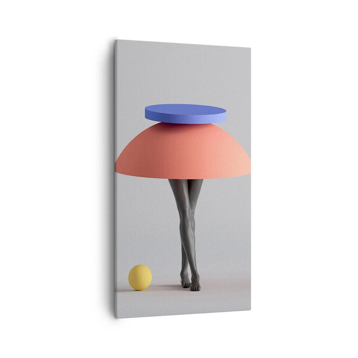 Tablou pe pânză - Compoziție suprarealistă - 55x100 cm