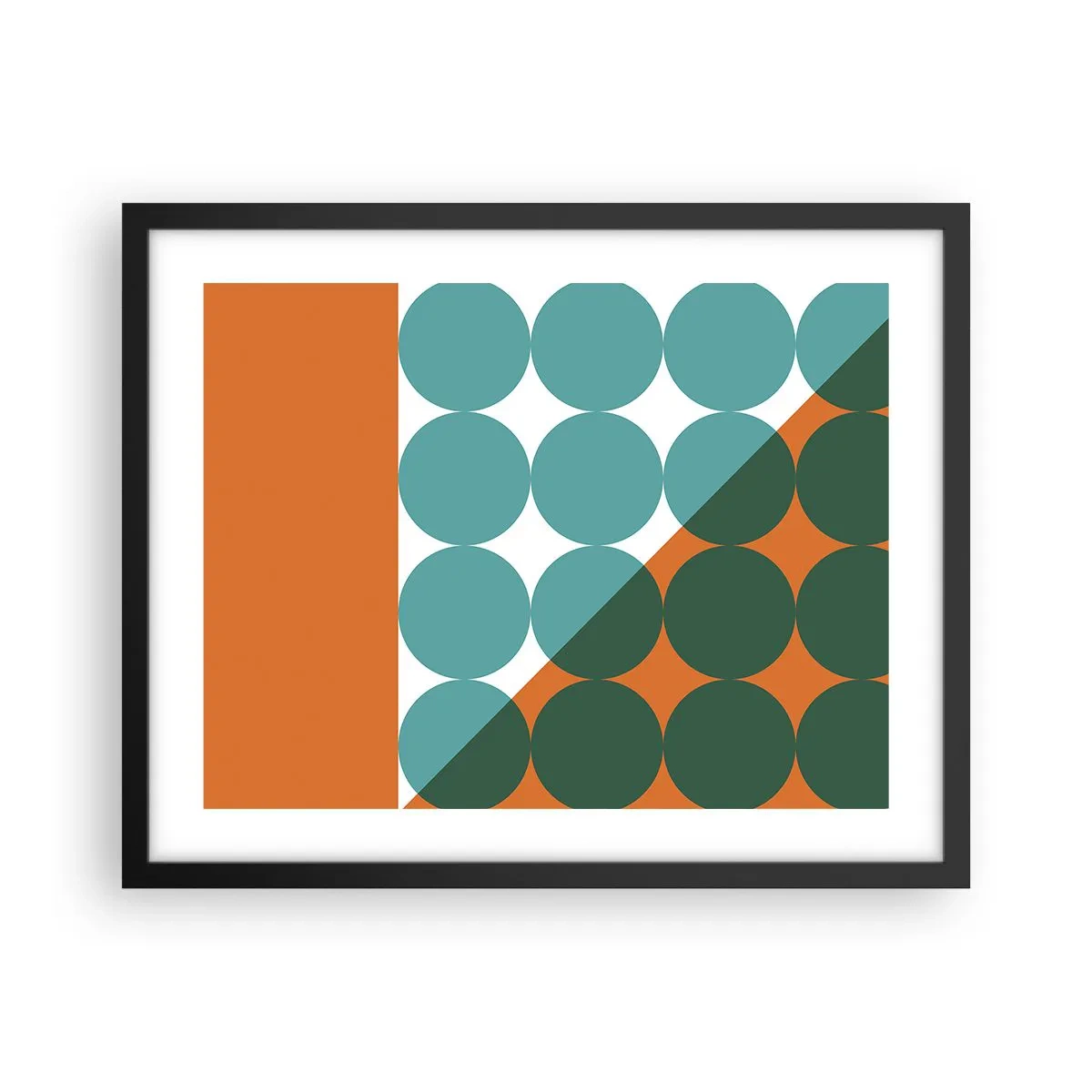Poster în ramă neagră - Sus și pe diagonală - 50x40 cm