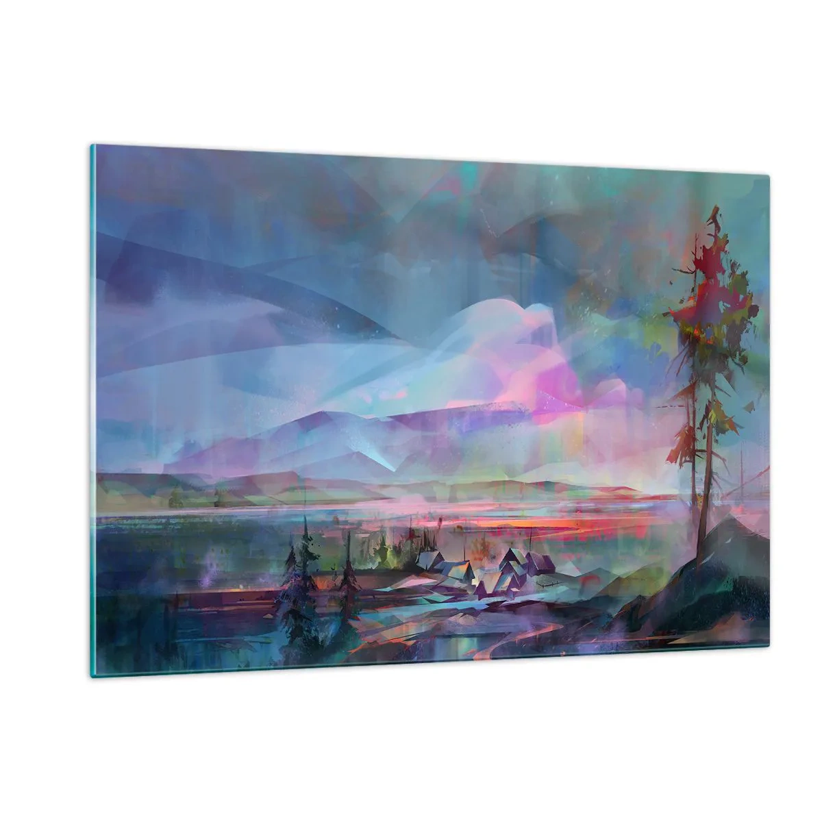 Tablou pe sticlă - Sub un cer binevoitor - 120x80 cm