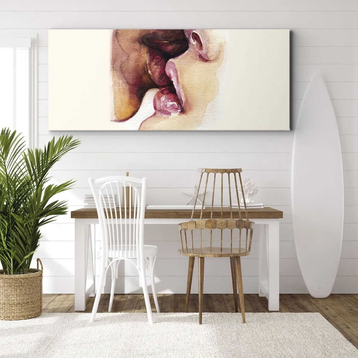 Tablou pe pânză - Ca ziua și noaptea, ca cerul și pământul - 90x30 cm