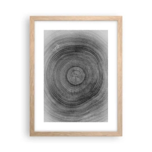 Poster în ramă de stejar deschis - Un semn al vremurilor - 30x40 cm