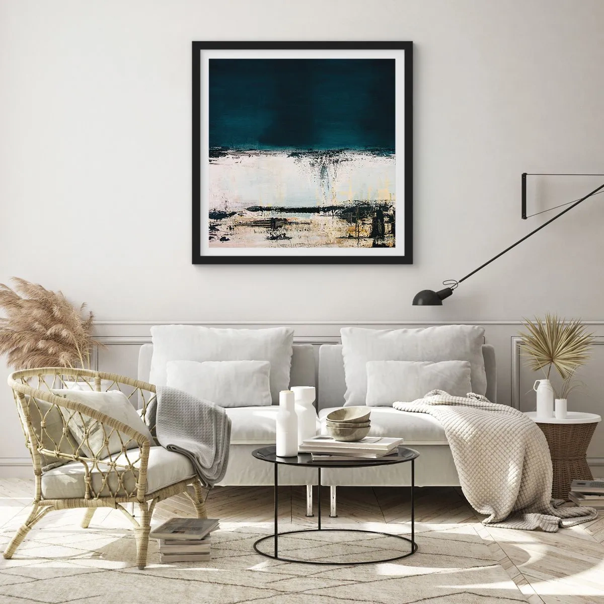 Poster în ramă neagră - Compoziție orizontală - 50x50 cm