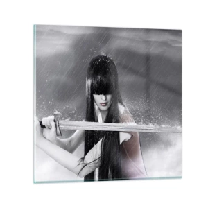 Tablou pe sticlă - Frumoasă și periculoasă - 70x70 cm