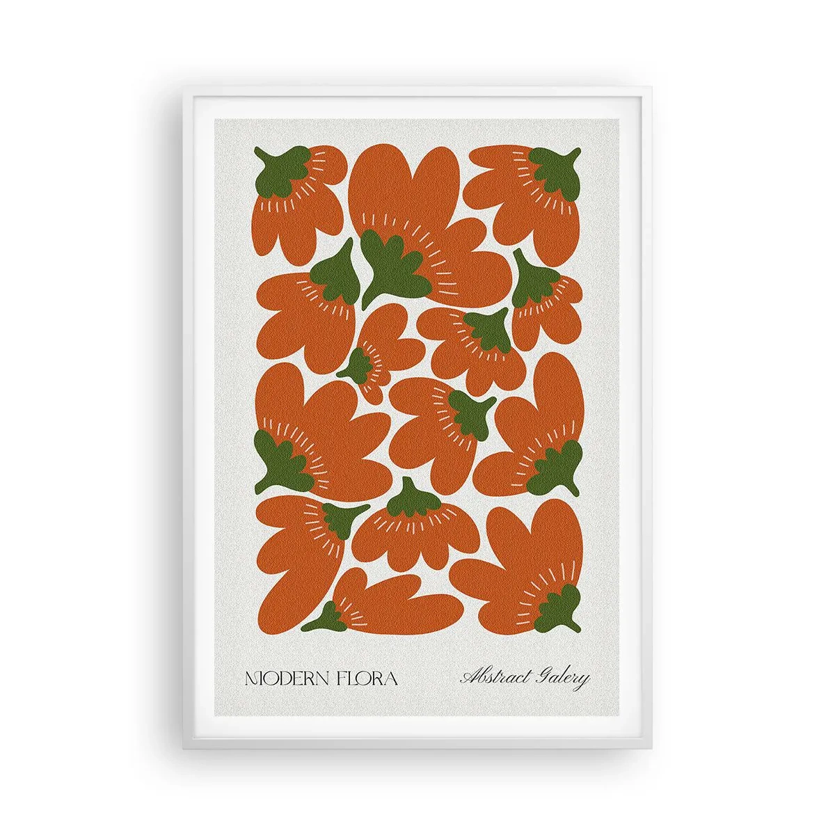 Poster în ramă albă - Din viața unei flori - 70x100 cm