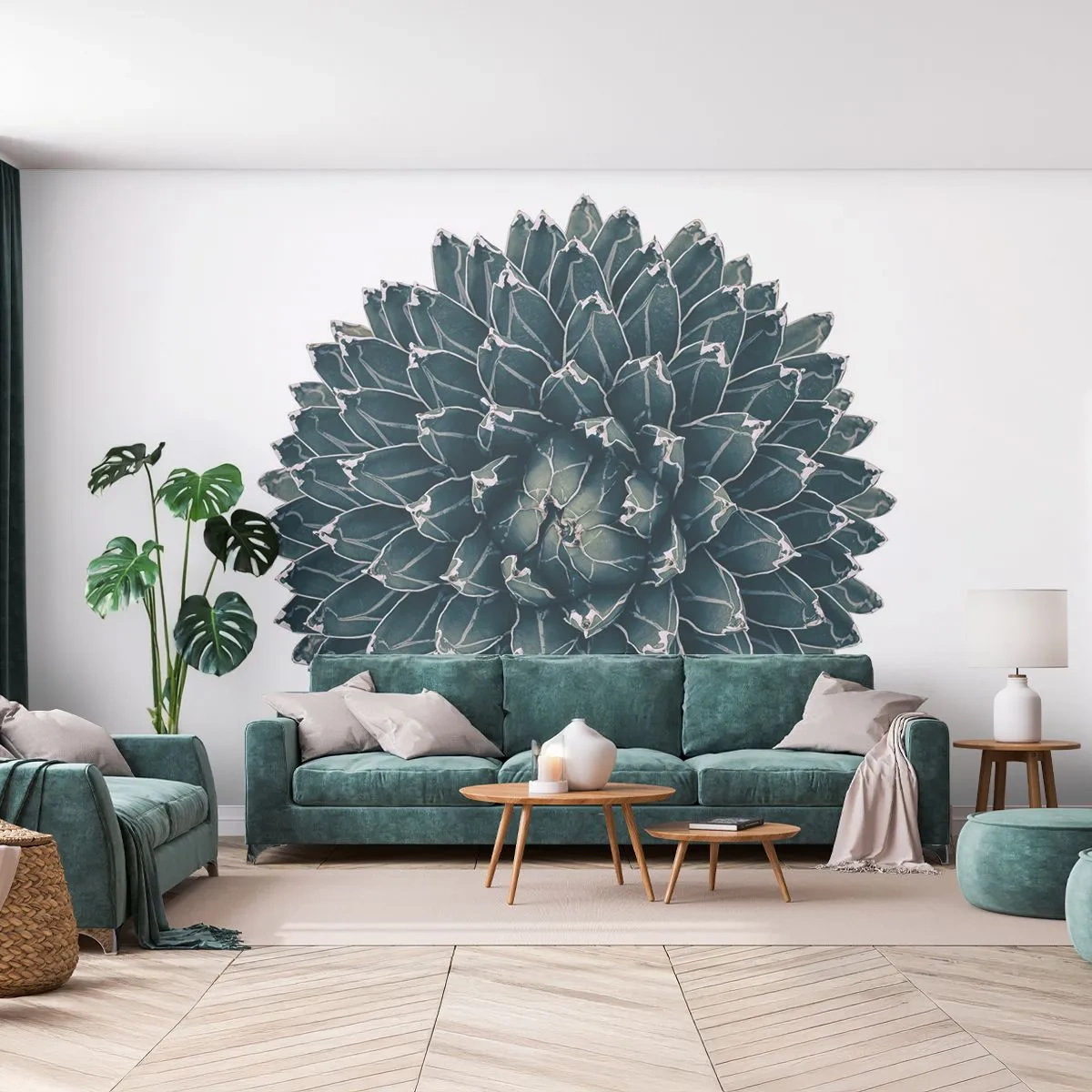 Tapet Autoadeziv Deluxe Sticker - Steaua deșertului - Cactus, Agavă, Grafică - 250x175 cm