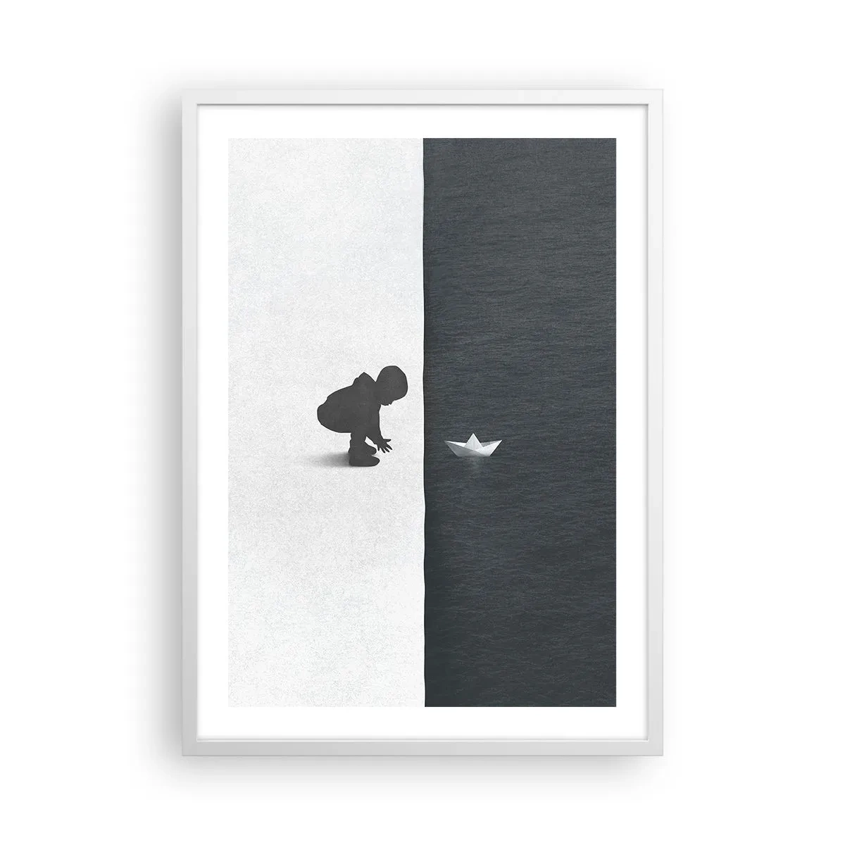 Poster în ramă albă - Marea expediție - 50x70 cm