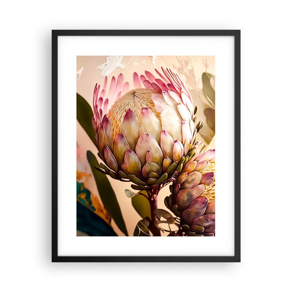 Poster în ramă neagră - Îmbrățișare cu tandrețe - 40x50 cm