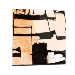 Tablou pe sticlă - Cu toate acestea, ordinea - 40x40 cm