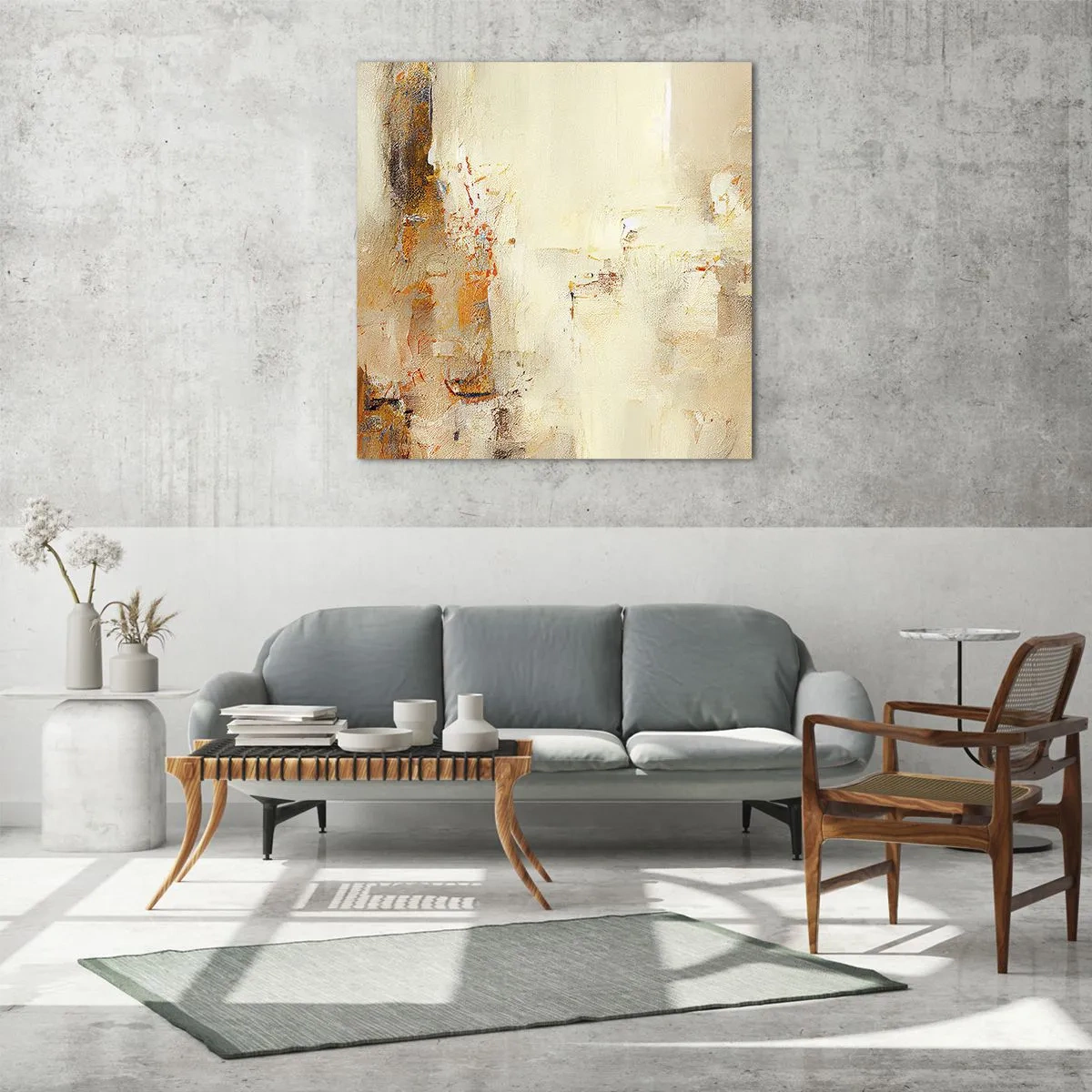 Tablou pe sticlă - Sufletul de chihlimbar - 50x50 cm