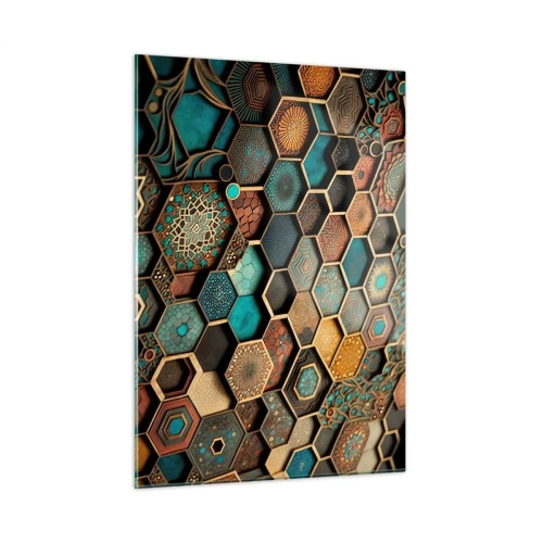 Tablou pe sticlă - Ornamente arabe - o variație - 50x70 cm